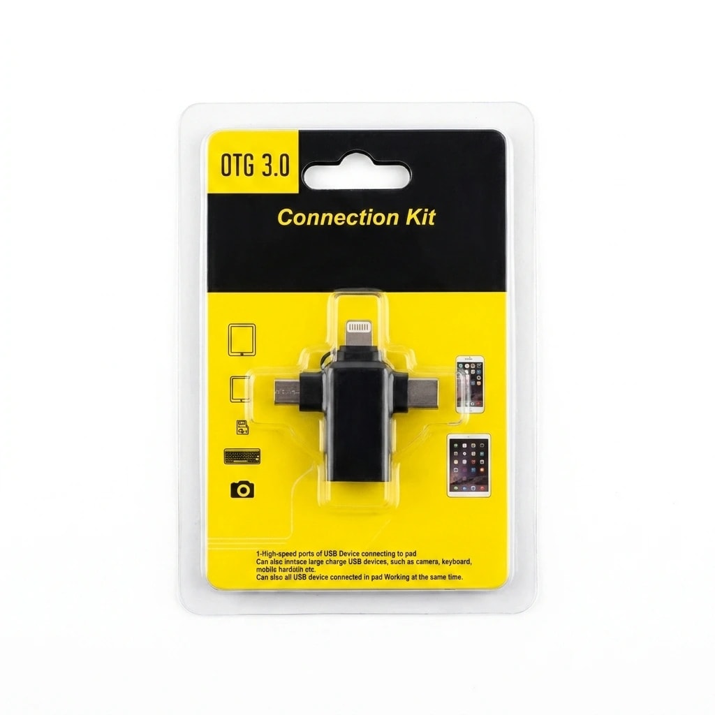 USB Adapter 3-in-1 OTG Lightning Micro